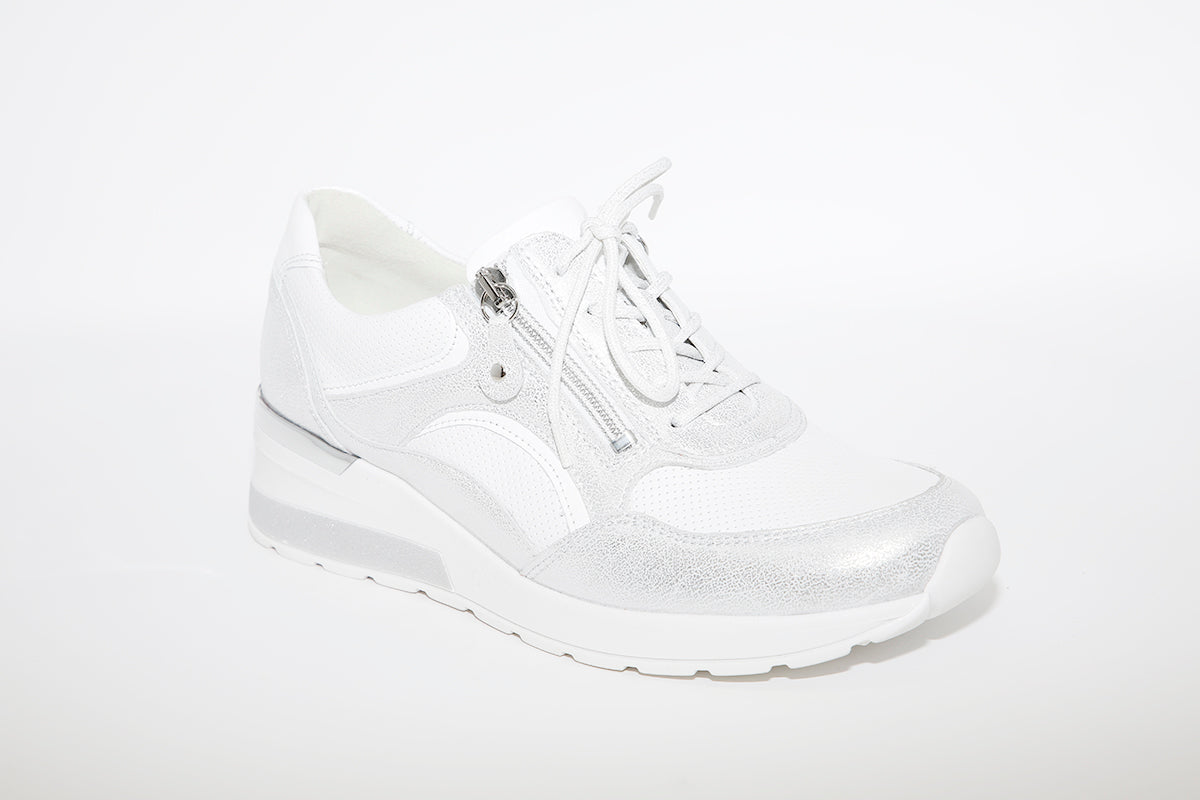 WALDLAUFER - CLARA-LACED ZIP SHOE - SILVER MULTI