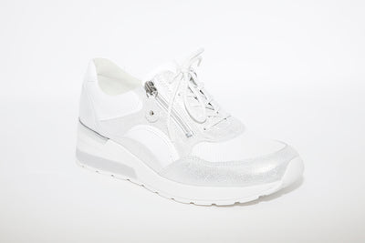 WALDLAUFER - CLARA-LACED ZIP SHOE - SILVER MULTI