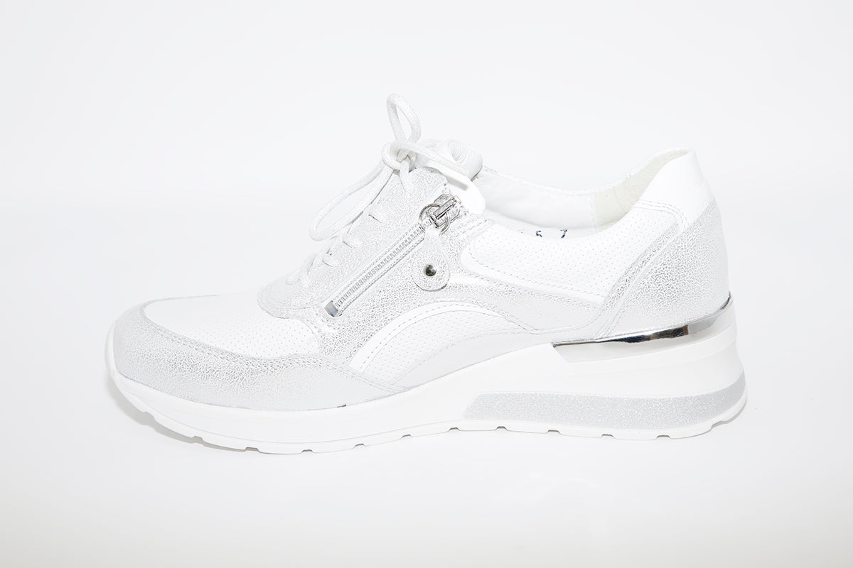 WALDLAUFER - CLARA-LACED ZIP SHOE - SILVER MULTI