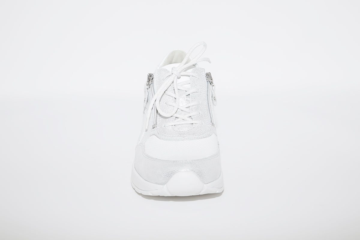 WALDLAUFER - CLARA-LACED ZIP SHOE - SILVER MULTI