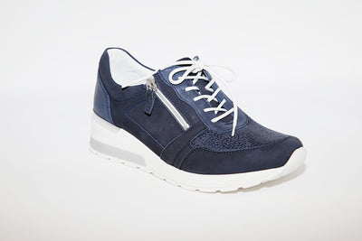 WALDLAUFER - 939H01 CLARA LACED SHOE - NAVY
