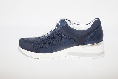 WALDLAUFER - 939H01 CLARA LACED SHOE - NAVY
