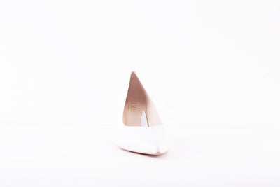 EMIS - 6047/82 MEDIUM HEEL COURT SHOE - PEARL WHITE