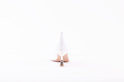 EMIS - 6047/82 MEDIUM HEEL COURT SHOE - PEARL WHITE