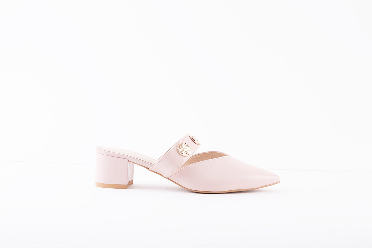 EMIS - 8005/415 MEDIUM BLOCK HEEL MULE - PINK