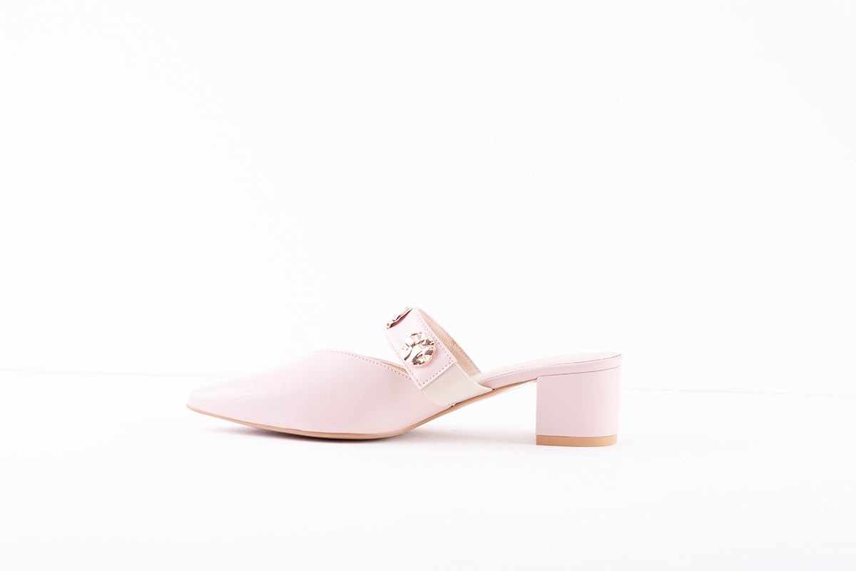 EMIS - 8005/415 MEDIUM BLOCK HEEL MULE - PINK