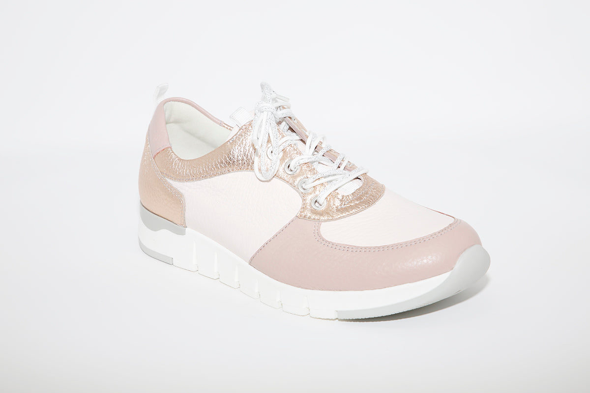 WALDLAUFER - PETRA- LACED SHOE - PINK MULTI