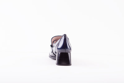 HISPANITAS - HI222338 BLOCK HEEL SHOE - NAVY