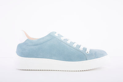 UNISA - Fasnia Blue Jeans Leather/Suede Sneakers