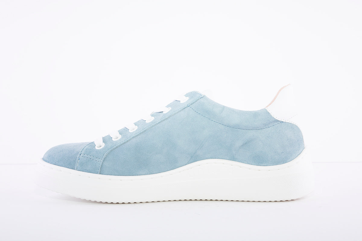 UNISA - Fasnia Blue Jeans Leather/Suede Sneakers