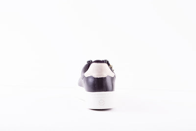 TAMARIS - 23313-098 LACED FASHION SHOE WITH SIDE ZIP - BLACK MULTI