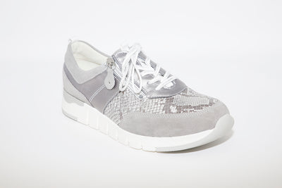 WALDLAUFER - PETRA LACED CASUAL SHOE - PEWTER