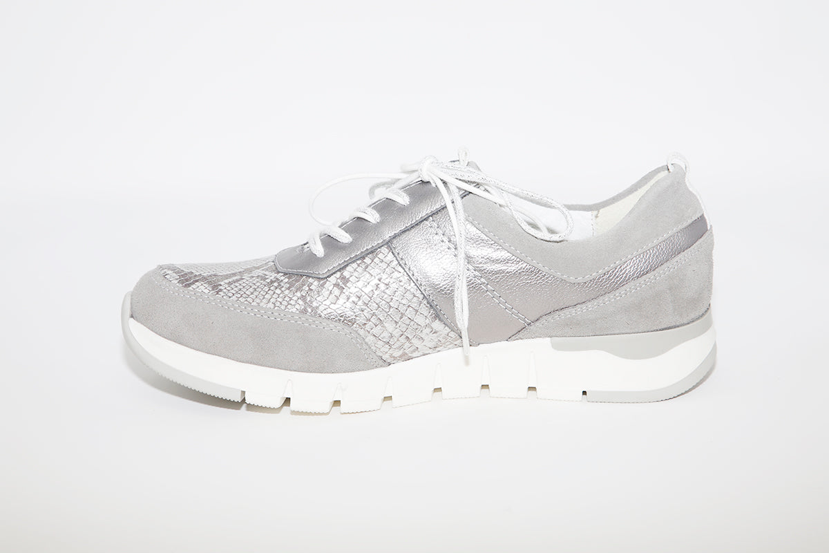 WALDLAUFER - PETRA LACED CASUAL SHOE - PEWTER