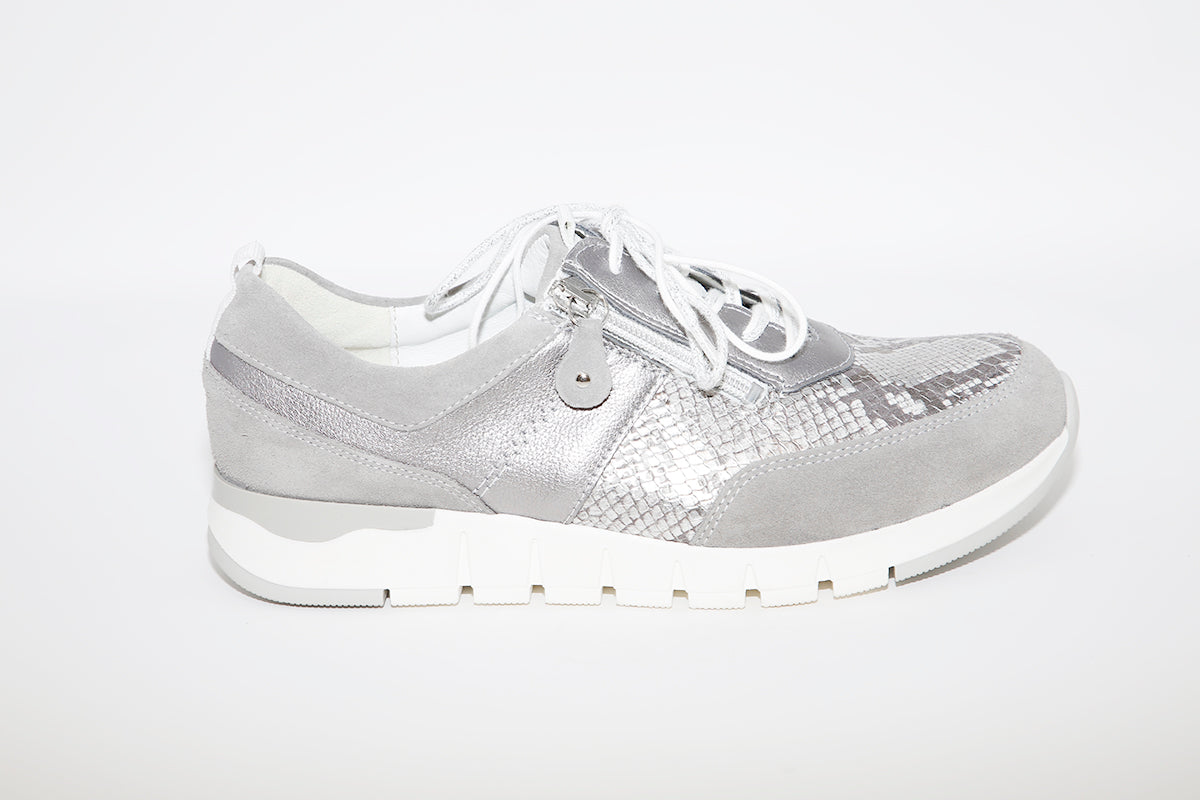 WALDLAUFER - PETRA LACED CASUAL SHOE - PEWTER