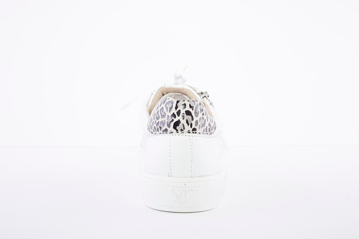 LDS LACED SHOE - WHITE LEATHER