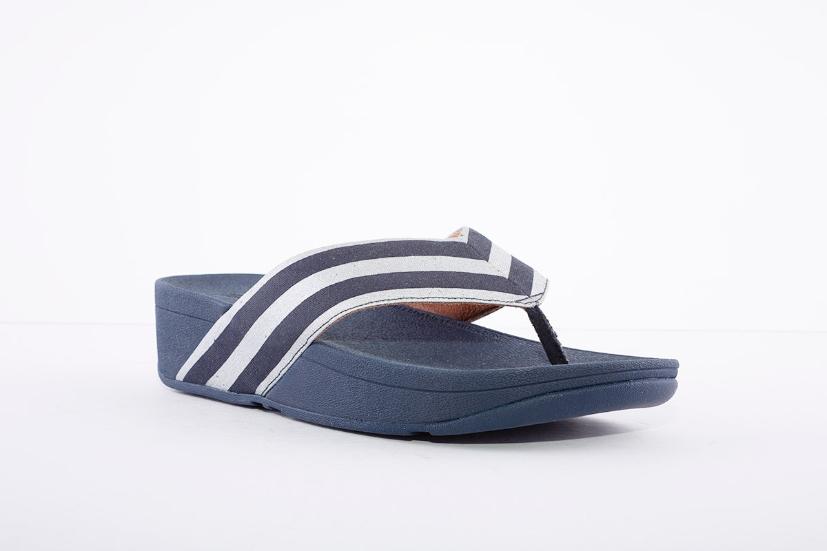FITFLOP - MILLIE STRIPE NAVY/SILVER