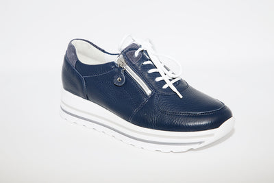 WALDLAUFER - LANA WEDGE SHOE - NAVY