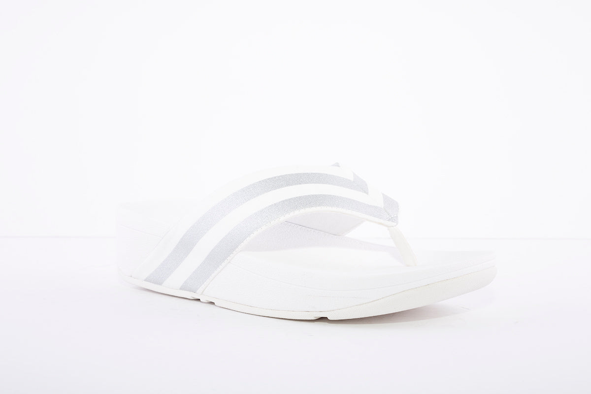 FITFLOP - MILLIE STRIPE WHITE/SILVER