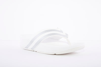 FITFLOP - MILLIE STRIPE WHITE/SILVER