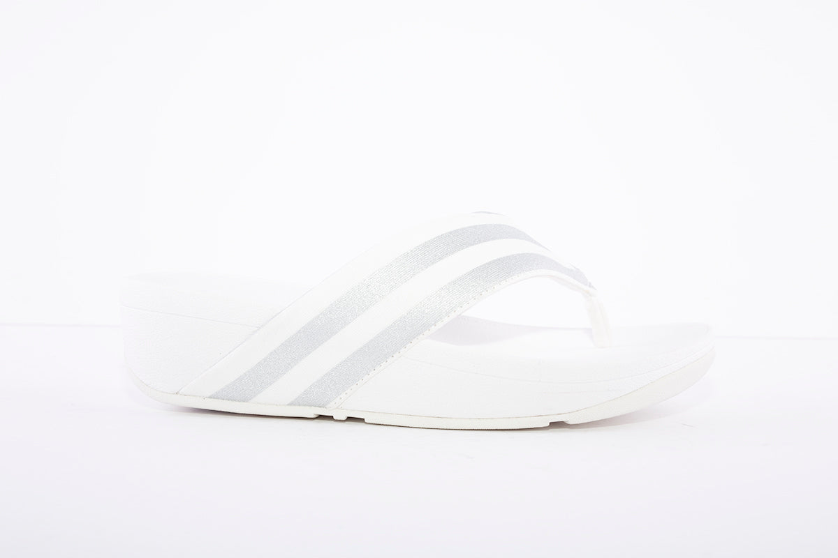 FITFLOP - MILLIE STRIPE WHITE/SILVER