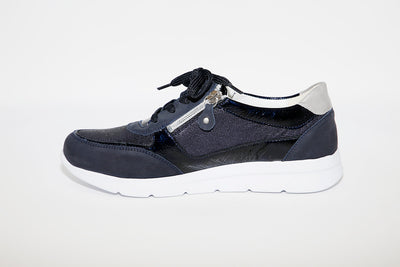 WALDLAUFER - 661003 JENNY LACED SHOE - NAVY MULTI