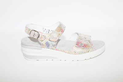 WALDLAUFER - CLAUDIA WEDGE SANDAL - PINK MULTI