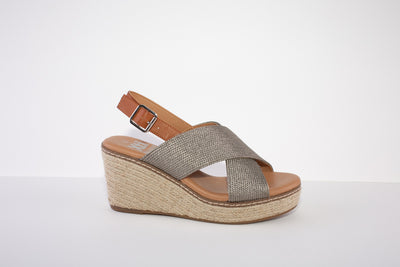 XTI 42366 HIGH WEDGE SANDAL - BRONZE