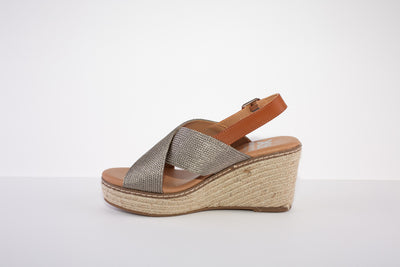 XTI 42366 HIGH WEDGE SANDAL - BRONZE