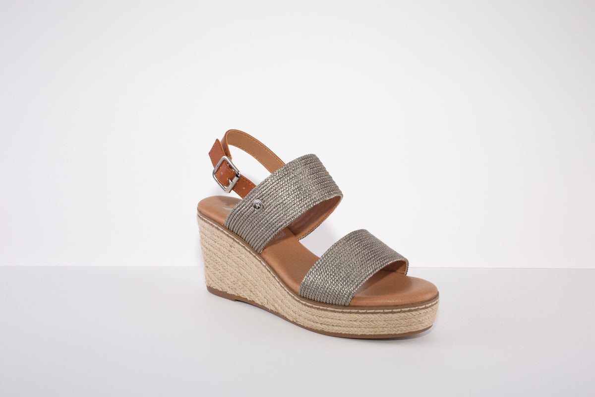 XTI 42365 HIGH WEDGE SANDAL - BRONZE