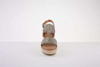 XTI 42365 HIGH WEDGE SANDAL - BRONZE