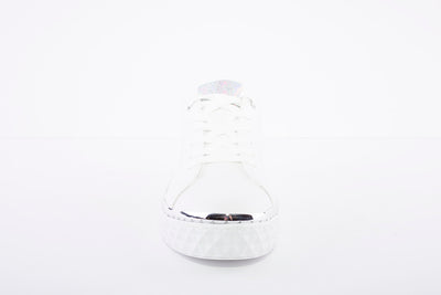 MARCO TOZZI - LACED FASHION TRAINER - WHITE COMBI
