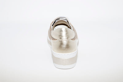 NOTTON - 2833 Gold Combi Laced Comfort Shoe