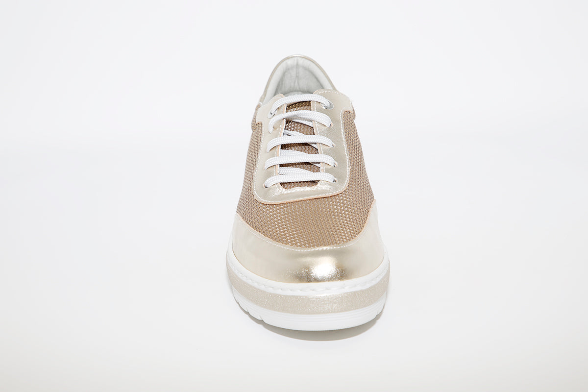 NOTTON - 2833 Gold Combi Laced Comfort Shoe