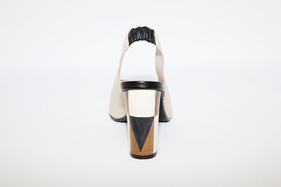 LODI - Senic Beige Leather Slingback Shoe