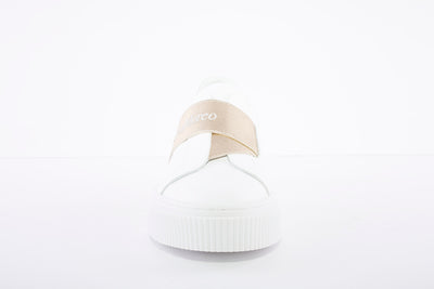 MARCO MOREO - Slip On Band Trainer - White/Gold