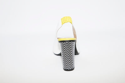 LODI - Senic White Leather Slingback Shoe