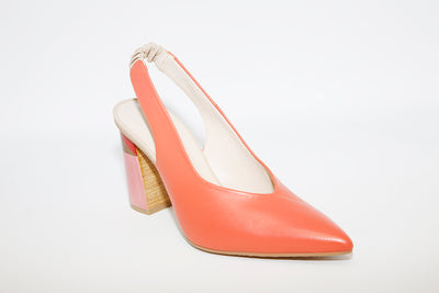 LODI - Senic Coral Leather Slingback Shoe