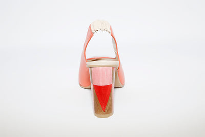 LODI - Senic Coral Leather Slingback Shoe