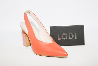 LODI - Senic Coral Leather Slingback Shoe