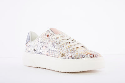 SPROX -  FLAT LACED TRAINER  - GOLD PRINT