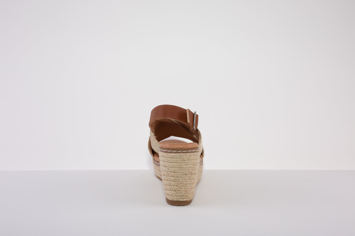 XTI 42366 HIGH WEDGE SANDAL - GOLD