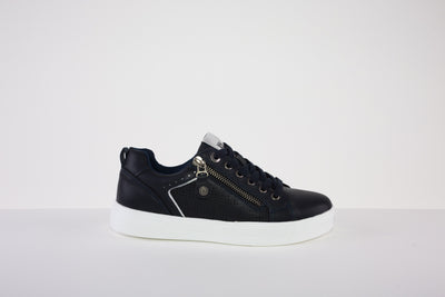 XTI 140040 FLAT LACED SHOE - NAVY