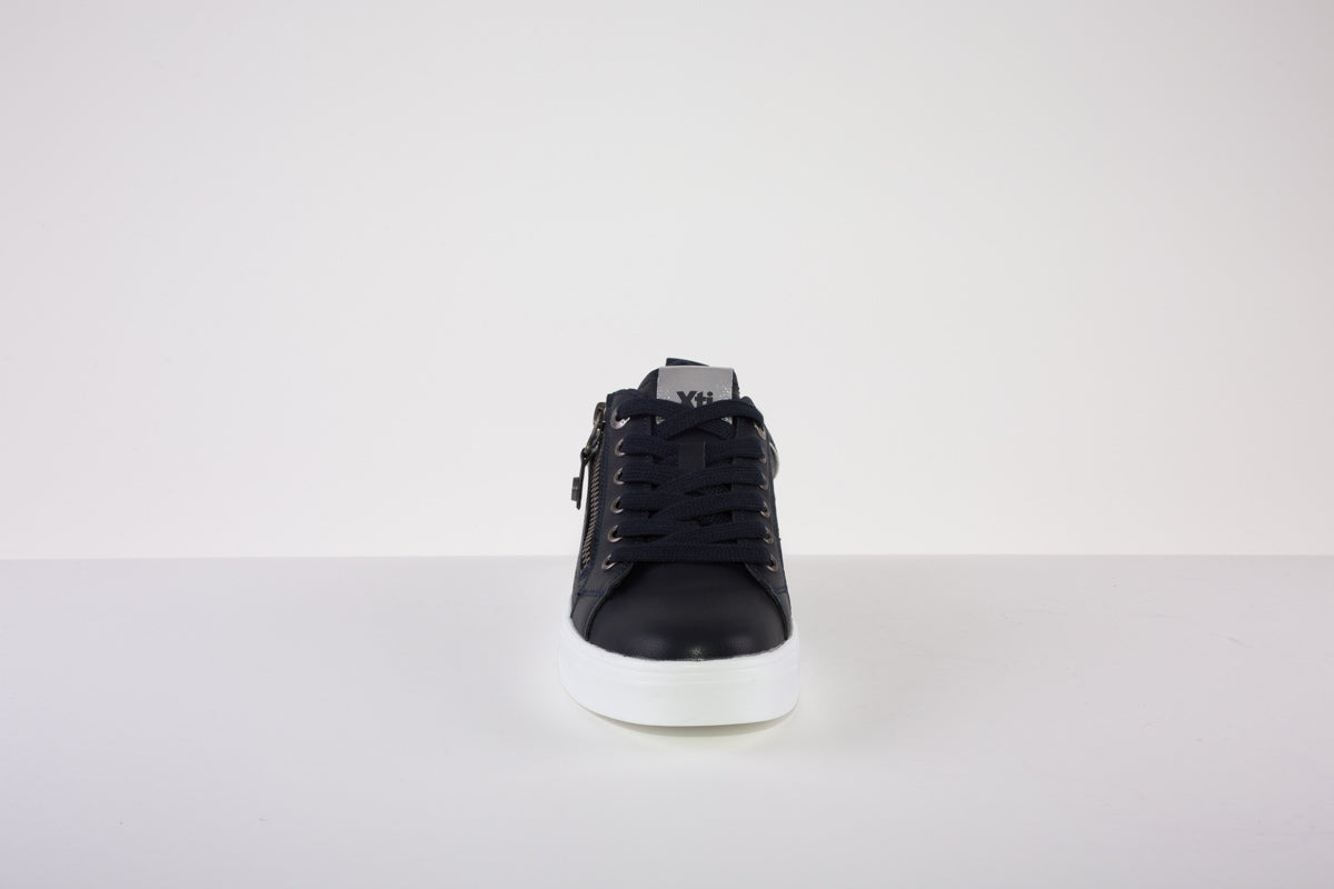 XTI 140040 FLAT LACED SHOE - NAVY