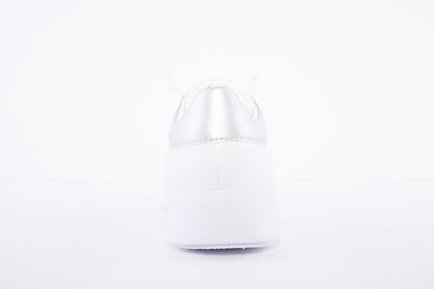BUGATTI - FLAT LACED FASHION SHOE - WHITE