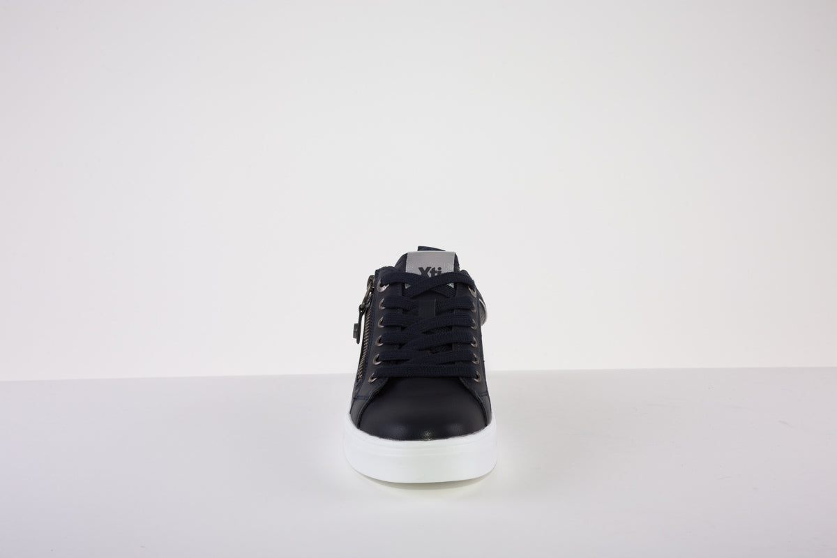 XTI 140040 FLAT LACED SHOE - NAVY