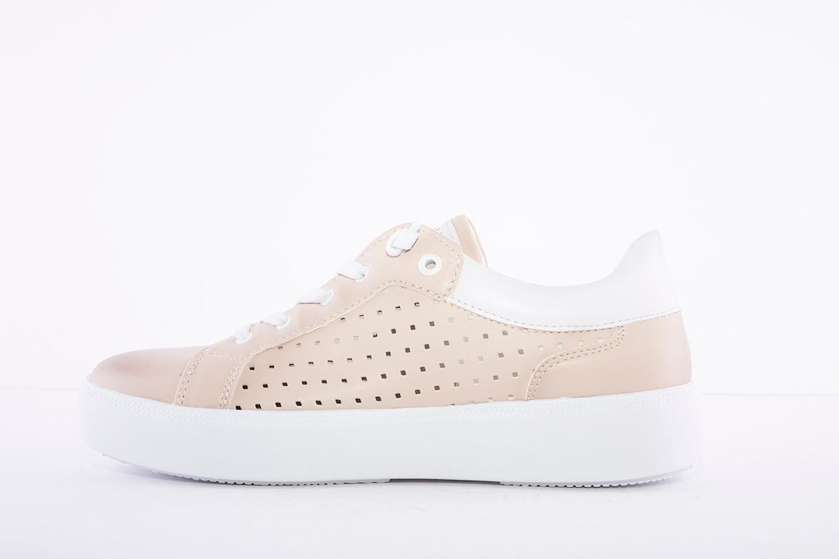 BUGATTI - FLAT LACED FASHION SHOE - PINK
