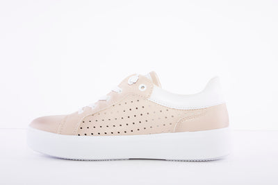 BUGATTI - FLAT LACED FASHION SHOE - PINK