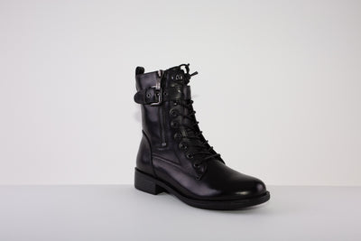 REGARDE LE CEIL JADA 3/4 LENGTH FLAT LACED BOOT - BLACK
