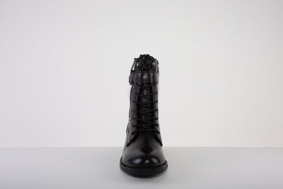 REGARDE LE CEIL JADA 3/4 LENGTH FLAT LACED BOOT - BLACK