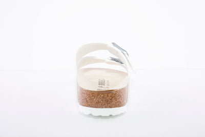 BIRKENSTOCK - ARIZONA LDS FLAT MULE - WHITE